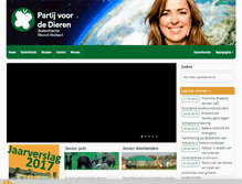 Tablet Screenshot of noordbrabant.partijvoordedieren.nl