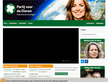 Tablet Screenshot of groningen.partijvoordedieren.nl