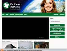 Tablet Screenshot of flevoland.partijvoordedieren.nl